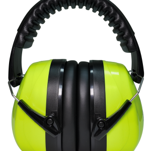 Orejeras plegables de diadema verde